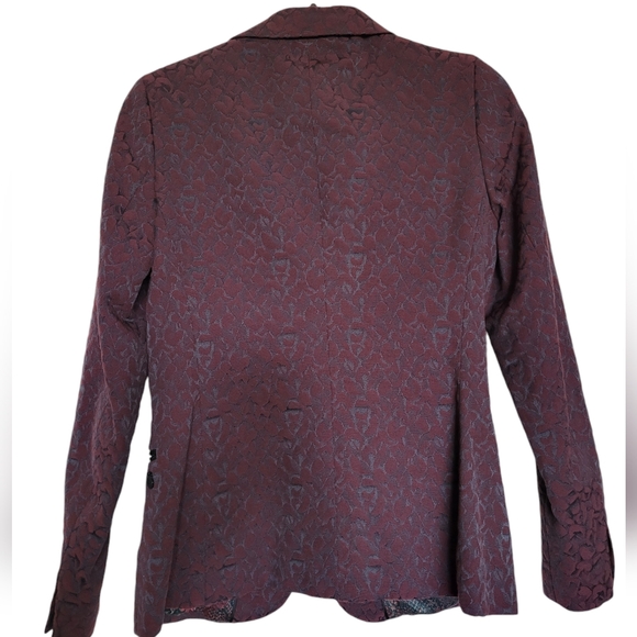 Scotch & Soda Jacquard Leopard Print Blazer Size Small - Picture 4 of 13